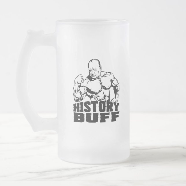 Chope Givrée Verre de pinte de bière de cuir épais d'histoire (Gauche)