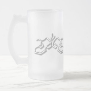 Chope Givrée Verre Stein Chapeau, Pipe Et Chaussures de Danse I