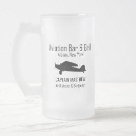 Chope Givrée Verres de bière de bar et grill de l'aviation