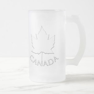 Chope Givrée Verres de souvenir de feuille d'érable du Canada