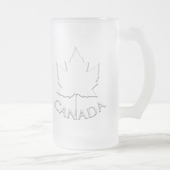 Chope Givrée Verres de souvenir de feuille d'érable du Canada (Droit)