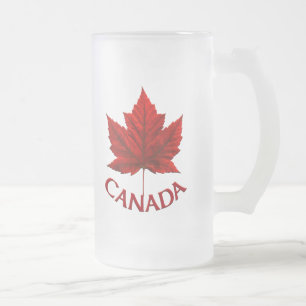 Chope Givrée Verres de souvenir de feuille d'érable du Canada