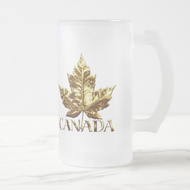Chope Givrée Verres de souvenir du Canada de médaille d'or de (Droit)