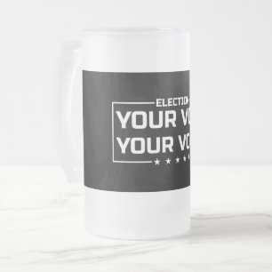 Chope Givrée Votre Vote Votre Voix police blanche
