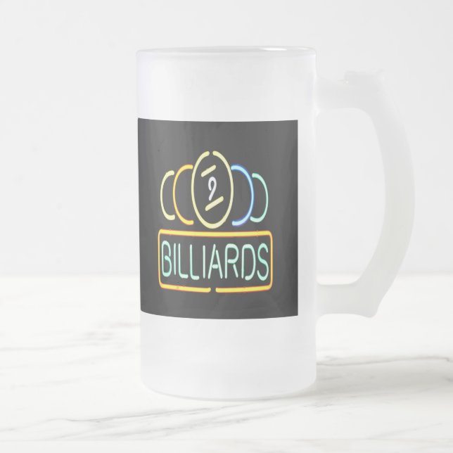 Chope Givrée VOYAGE Neon Billiard Pool Coupe de bière givrée (Droit)