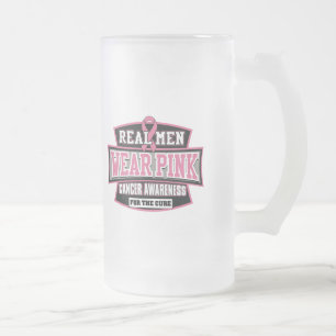 Chope Givrée VRAI rose de vêtements pour hommes pour le cancer