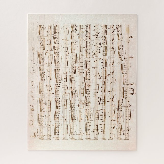 Chopin Classic Music Score Puzzle (Vertikal)