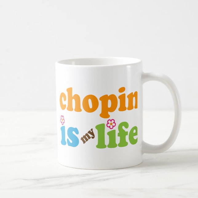 Chopin-Geschenk-Mädchen Kaffeetasse (Rechts)