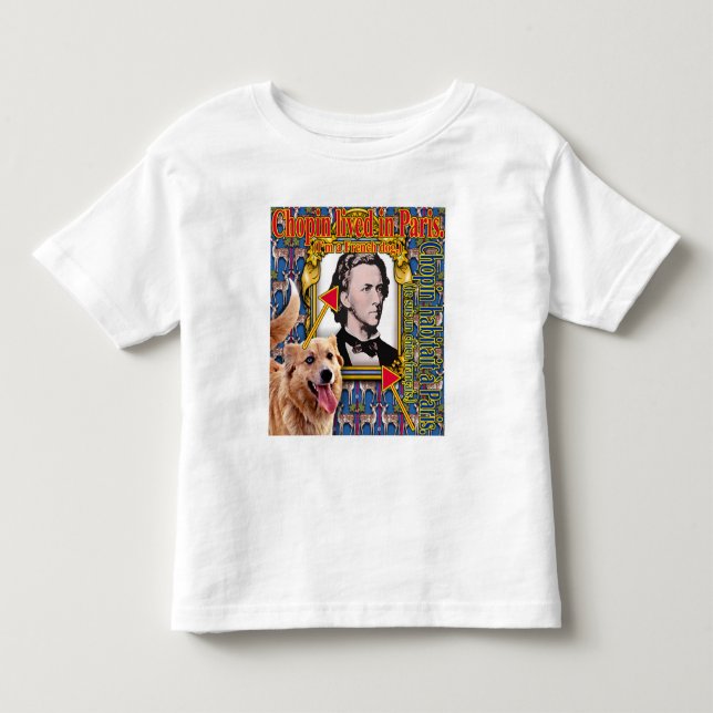 Chopin lebte in Paris. Kleinkind T-Shirt (Vorderseite)