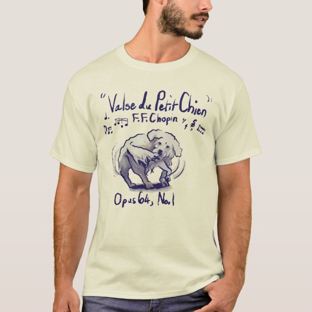 Chopin Minute Waltz Crew neck T-Shirt (Vorderseite)