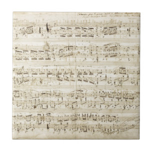 Chopin-Noten Fliese