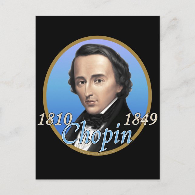 Chopin Postkarte (Vorderseite)