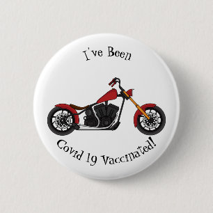 Chopper-Art Motorrad-Abbildung Button