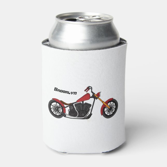 Chopper-Art Motorrad-Abbildung Dosenkühler (Kanne Vorderseite)