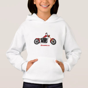 Chopper-Art Motorrad-Abbildung Hoodie