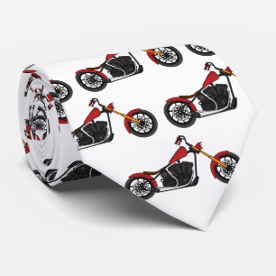Chopper-Art Motorrad-Abbildung Krawatte