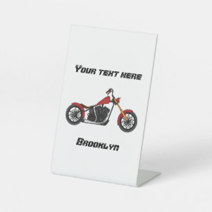 Chopper-Art Motorrad-Abbildung Sockelschild