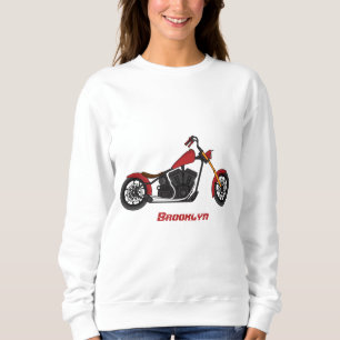Chopper-Art Motorrad-Abbildung Sweatshirt