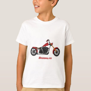 Chopper-Art Motorrad-Abbildung T-Shirt