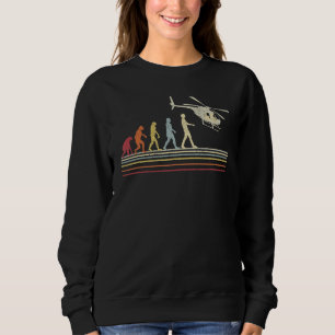 Chopper Avitation Heli Aviator Evolution Helicopt Sweatshirt