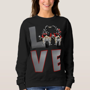 Chopper Biker Gnomes Liebe Reiten Motorrad - Skul Sweatshirt