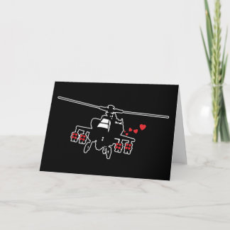 Chopper der Liebe-Maschine Feiertagskarte