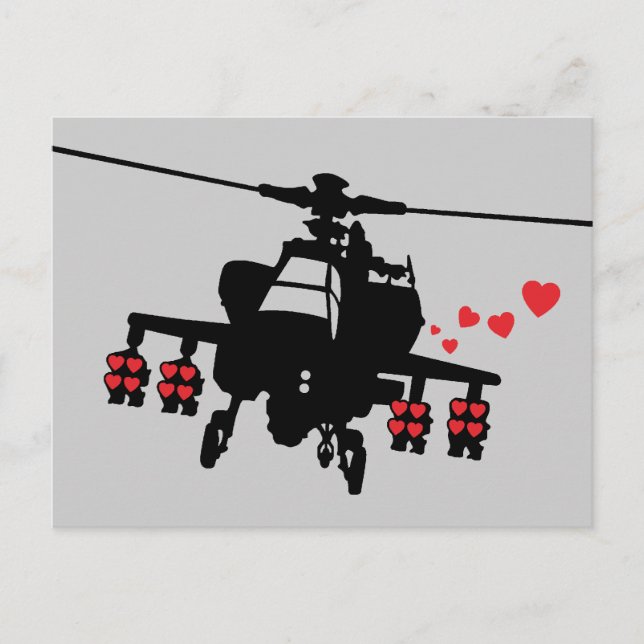 Chopper der Liebe-Maschine Postkarte (Vorderseite)
