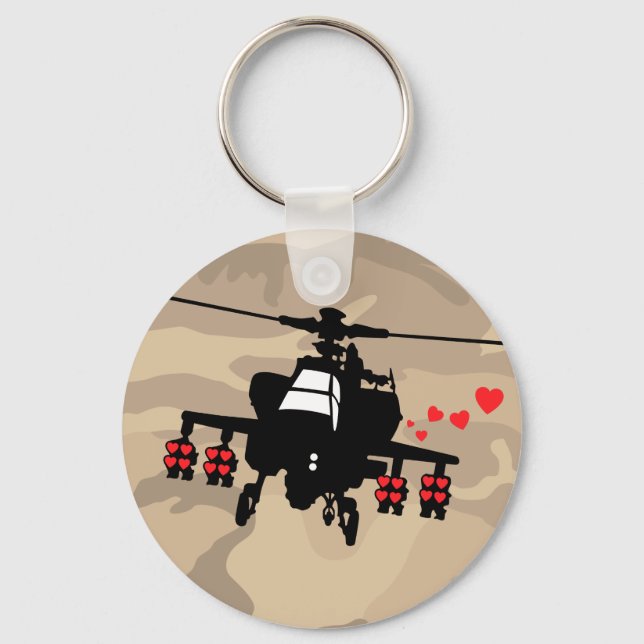 Chopper der Liebe-Maschine Schlüsselanhänger (Vorderseite)