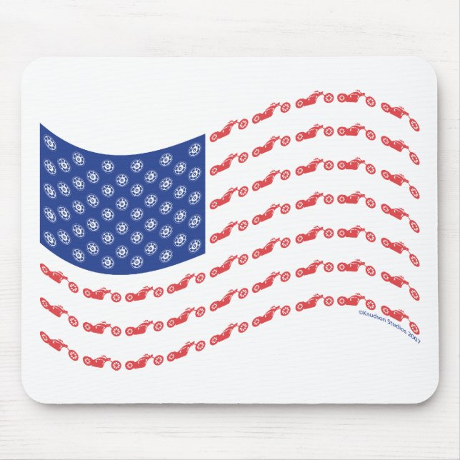 Chopper-Flag-Wave Mousepad (Vorne)