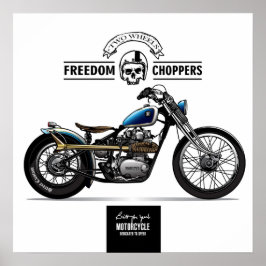 Chopper für Vintage Freiheit Poster