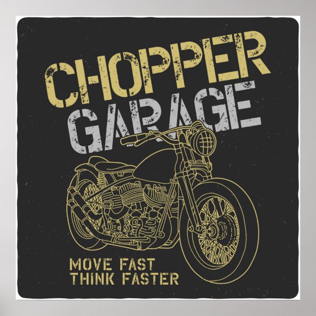 Chopper Garage Poster (Vorne)