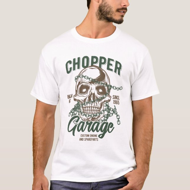 Chopper Garage T-Shirt (Vorderseite)