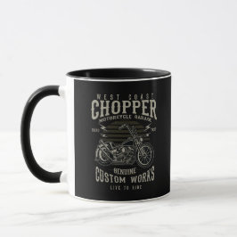 Chopper Motorcycle, Mug Tasse