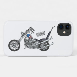 Chopper Motorrad 1950 Cartoon Abbildung Case-Mate iPhone Hülle