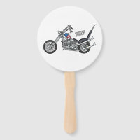 Chopper Motorrad 1950 Cartoon Abbildung
