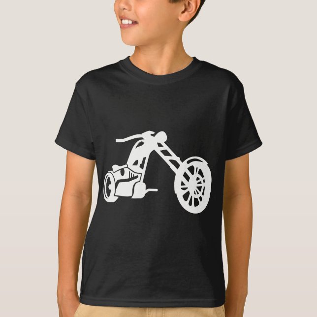 Chopper Motorrad T-Shirt (Vorderseite)
