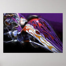 CHOPPER-MOTORRADSCHWANZ EINES DRAGONS POSTER