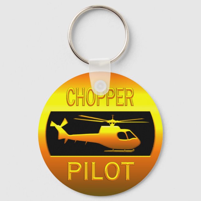 Chopper Pilot Schlüsselanhänger (Vorderseite)