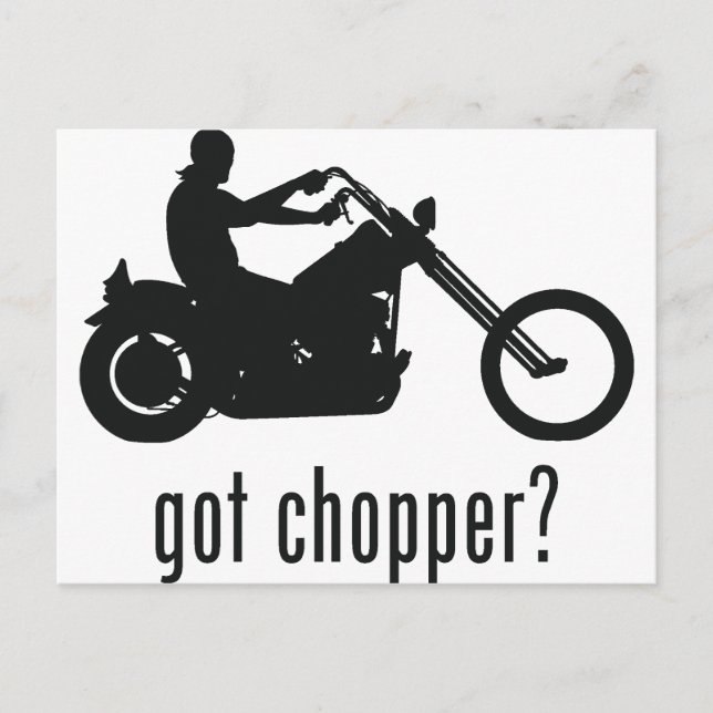 Chopper Postkarte (Vorderseite)