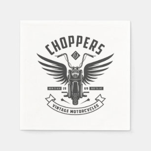 Choppers Oldtimer-Motorräder Serviette