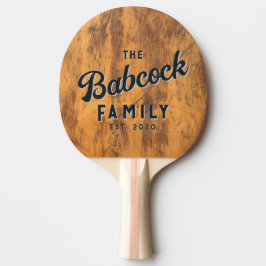 Chopping Block Retro Family Name & Year Tischtennis Schläger