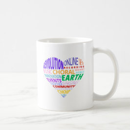 Chor der Erde Wortwolke Kaffeetasse