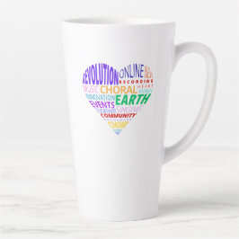 Chor der Erde Wortwolke Milchtasse