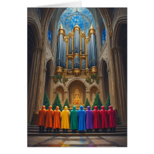 Chor der schwulen Männer: LGBTQIA+ Weihnachtskarte