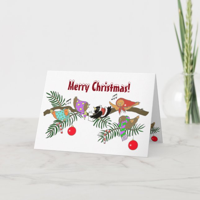 Chor der Vögel Weihnachten Ukrainische Volkskunst (Vorderseite)