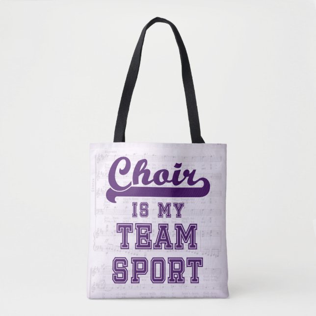 Chor ist mein Mannschaftssport Tasche (Vorderseite)