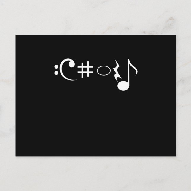 Chor Musiknotens Singer Gesang Musikergeschenk Postkarte (Vorderseite)
