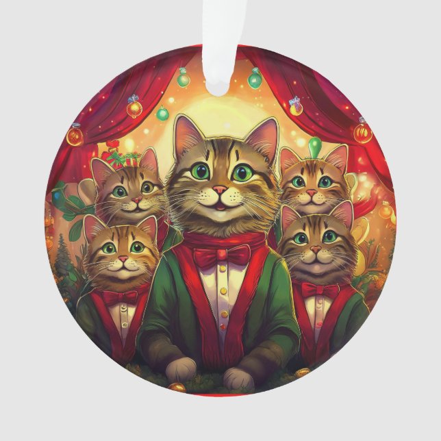 Chorale de Noël Tabby Cat (devant)