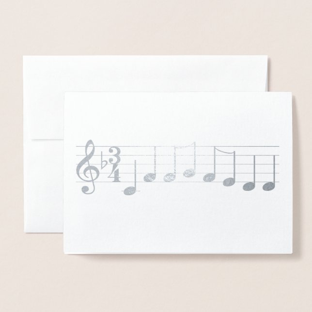 Chords Wir wünschen Ihnen frohe Weihnachts-Musikno Folienkarte (Vorderseite mit Umschlag)