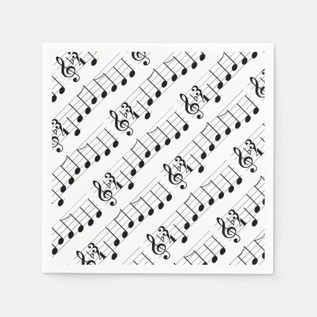 Chords Wir wünschen Ihnen frohe Weihnachts-Musikno Serviette (Vorderseite)